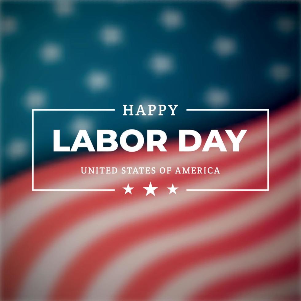 Happy Labor Day a national holiday of the United States. vector