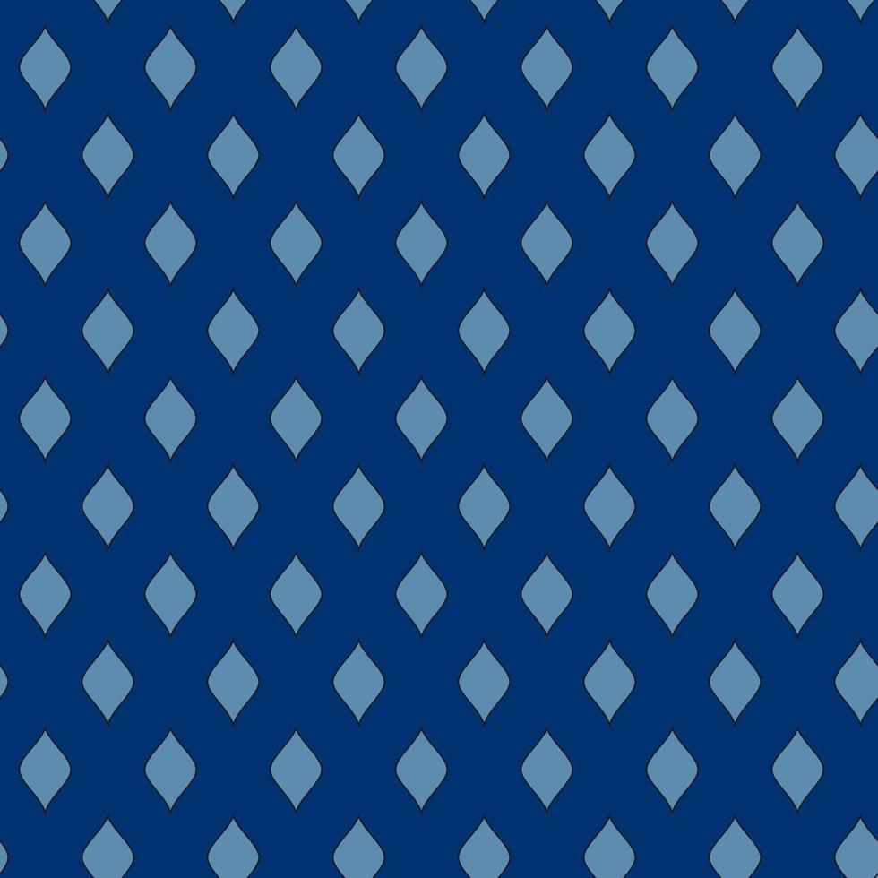 Seamless vector geometric pattern in Japanese style. Modern illustrations of blue linear art for wallpaper, flyers, covers, banners, minimalistic decorations, backgrounds.