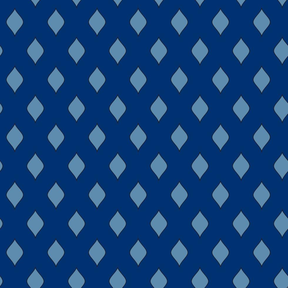 Seamless vector geometric pattern in Japanese style. Modern illustrations of blue linear art for wallpaper, flyers, covers, banners, minimalistic decorations, backgrounds.