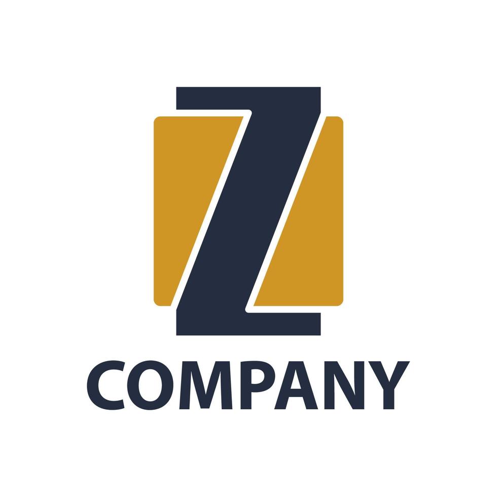 letter Z and rounded rectangles, for company logos and symbols vector