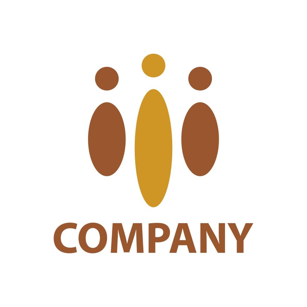 three oval circles and three circles lined up, for company logos and symbols vector