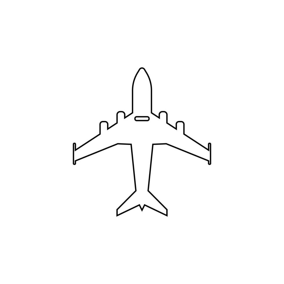 icono de avión vector logo ilustración