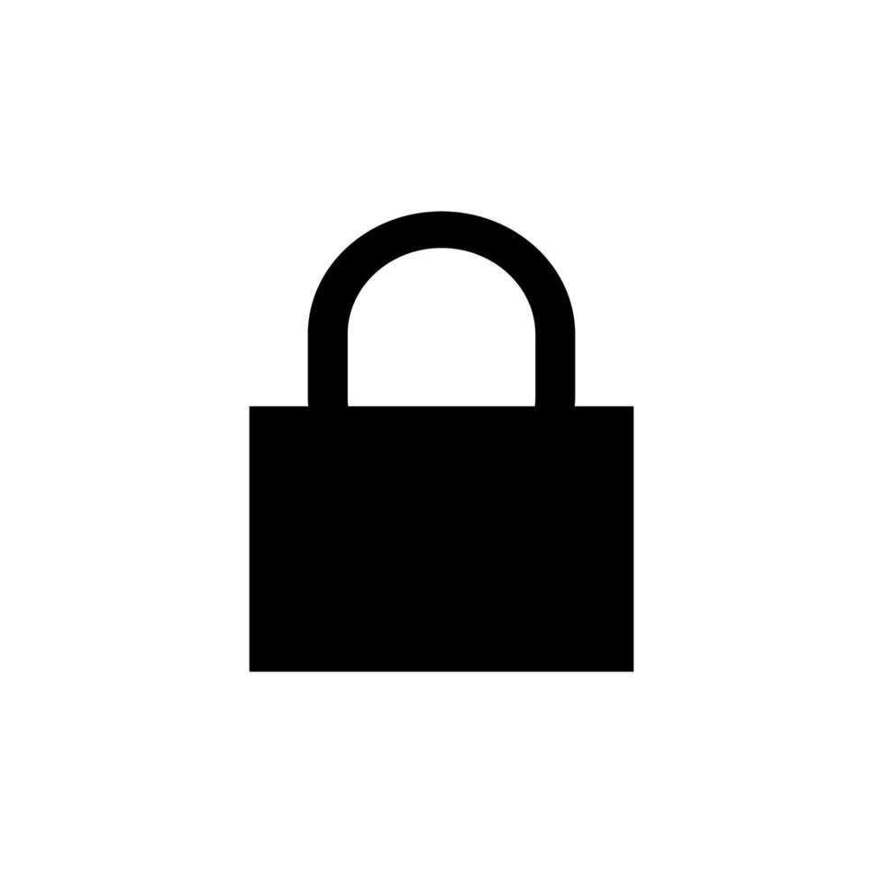 padlock icon vector logo design illustration image