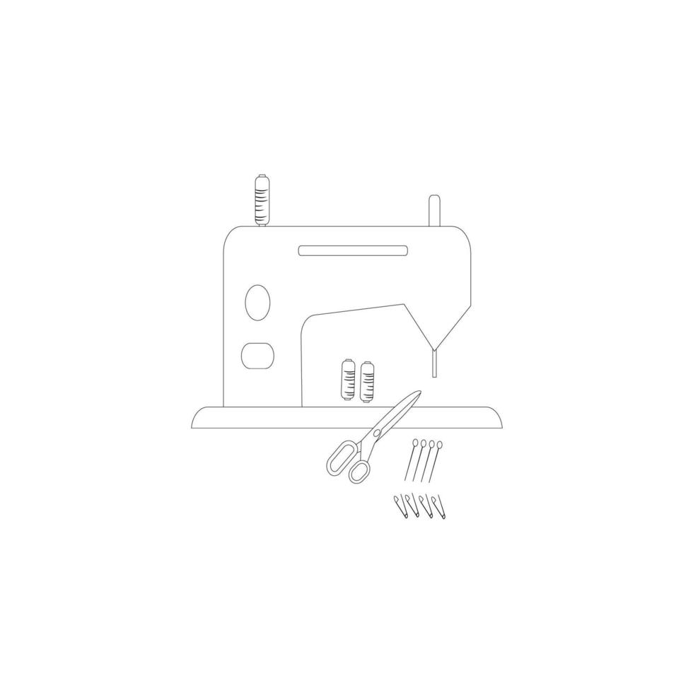 sewing machine icon image vector illustration