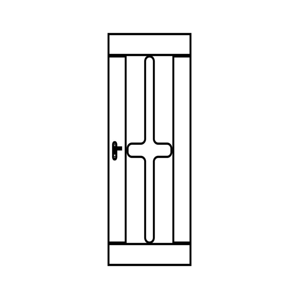 door icon illustration design element vector