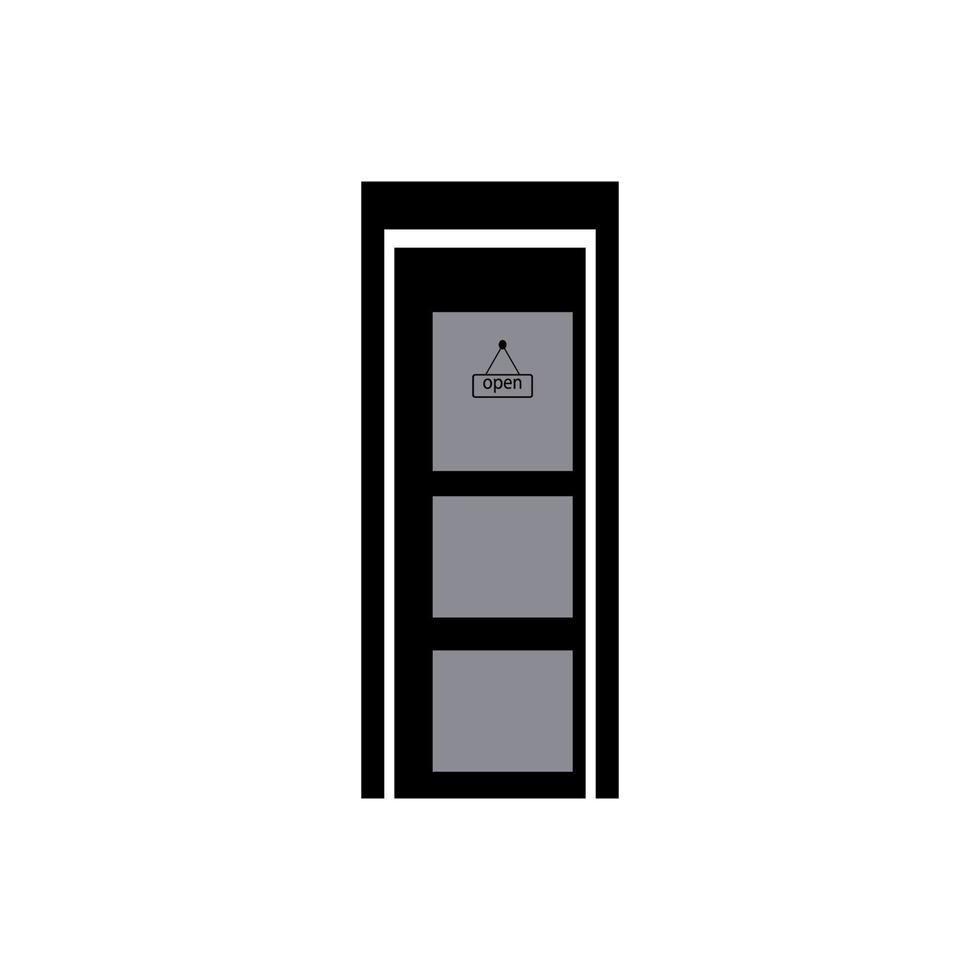 door icon illustration design element vector