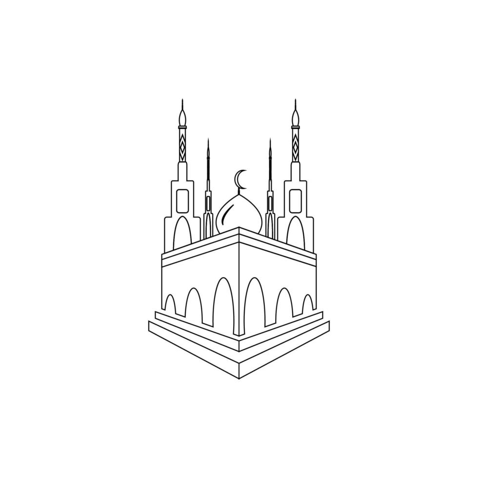 mosque logo image vector illustration design