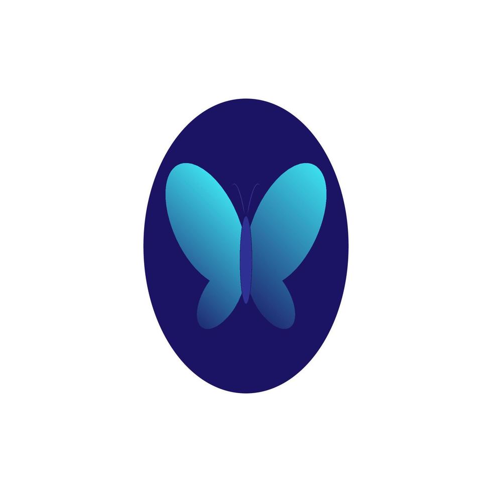 diseño de icono de mariposa vector