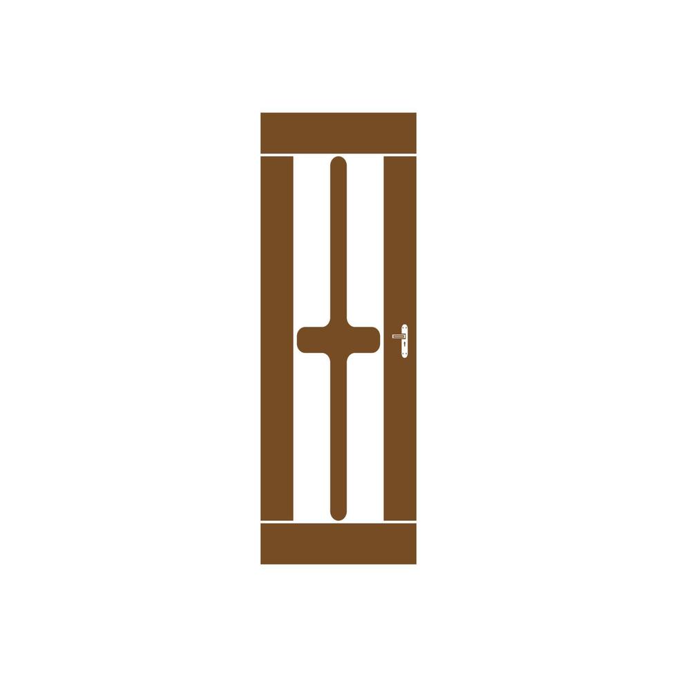 elemento de diseño de ilustración de icono de puerta vector