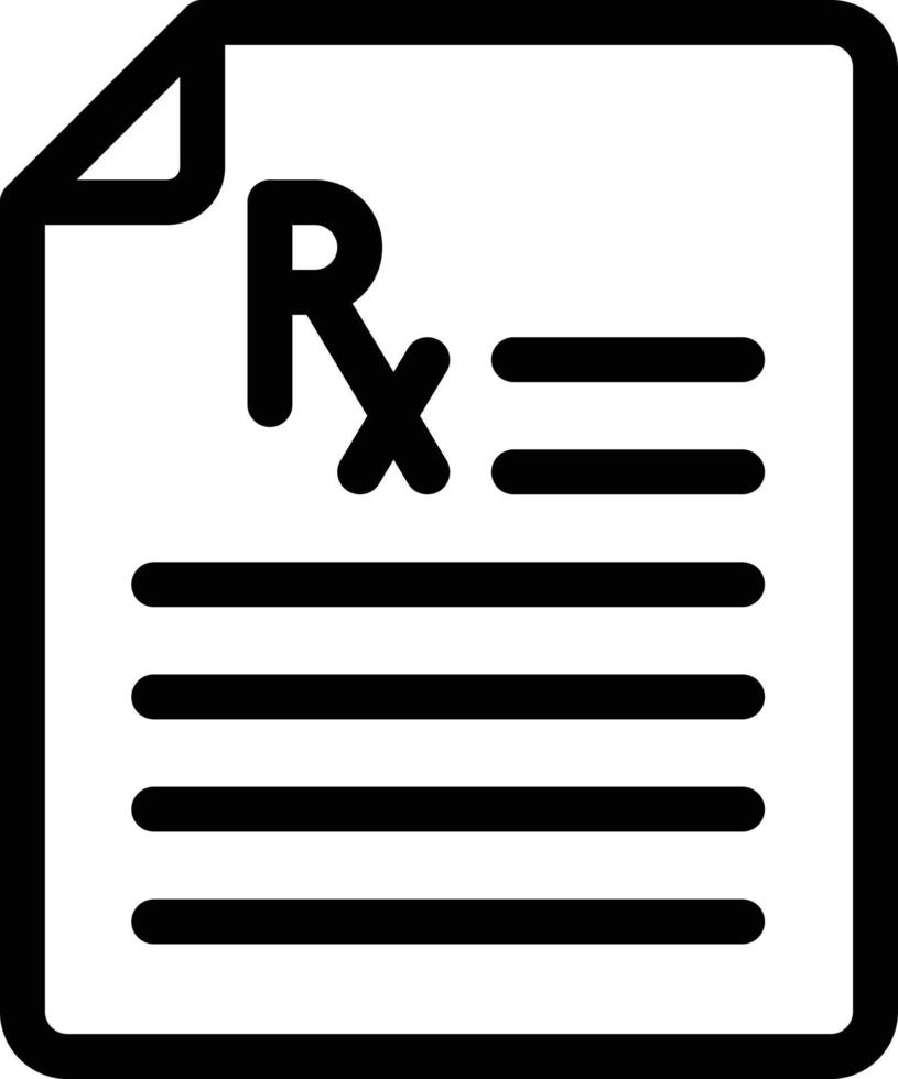 RX report vector illustration on a background.Premium quality symbols.vector icons for concept and graphic design.