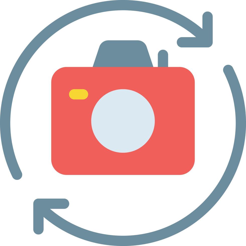 Camera reload vector illustration on a background.Premium quality symbols.vector icons for concept and graphic design.
