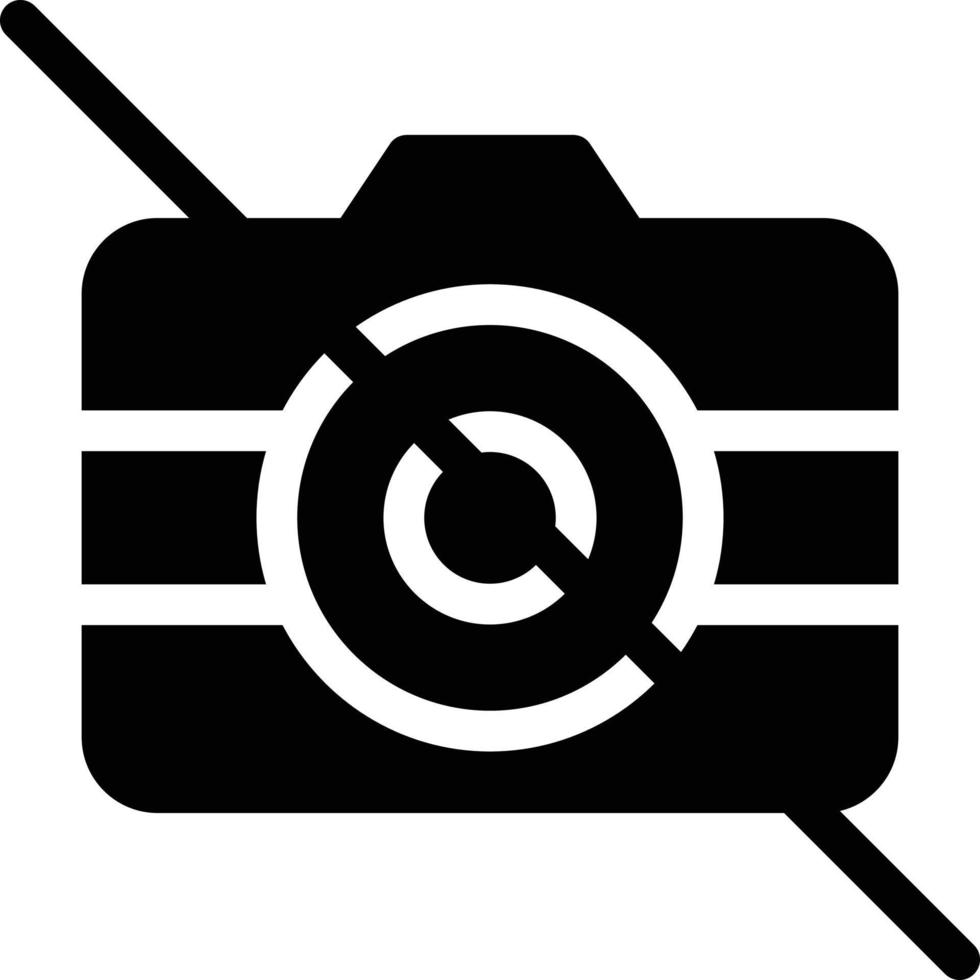 no camera vector illustration on a background.Premium quality symbols.vector icons for concept and graphic design.