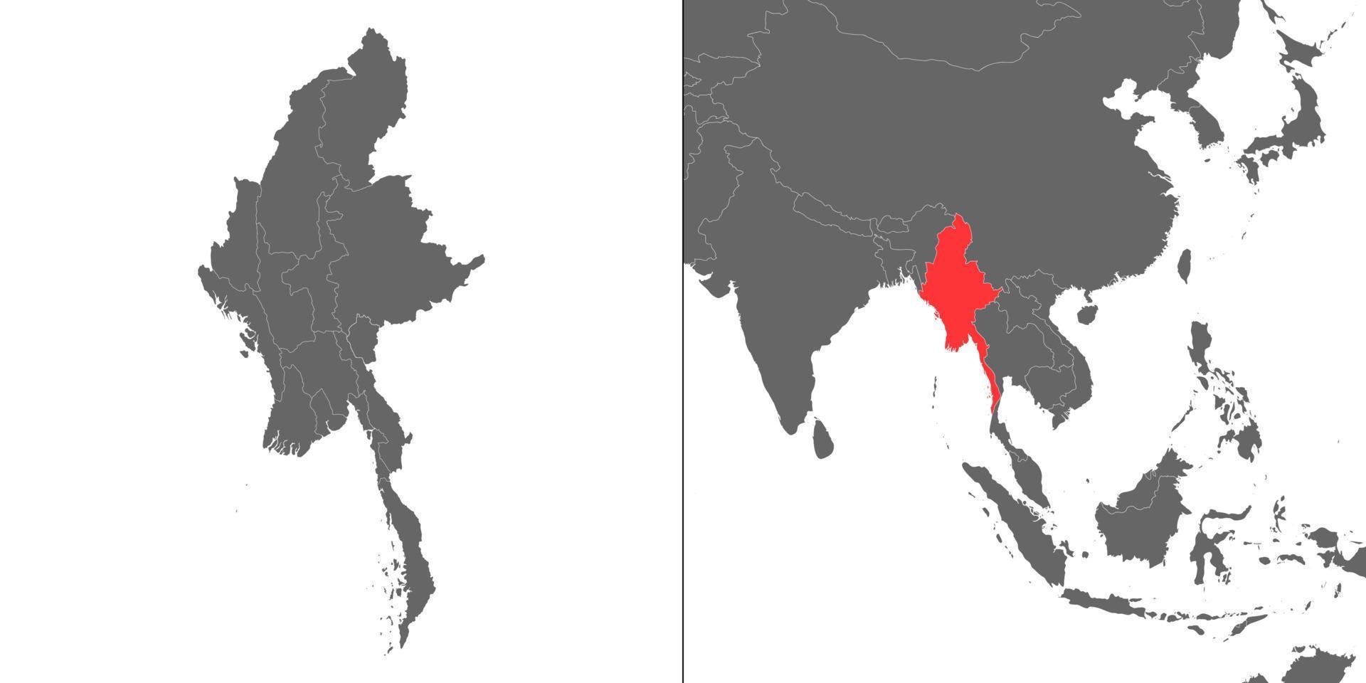 Map with location vector