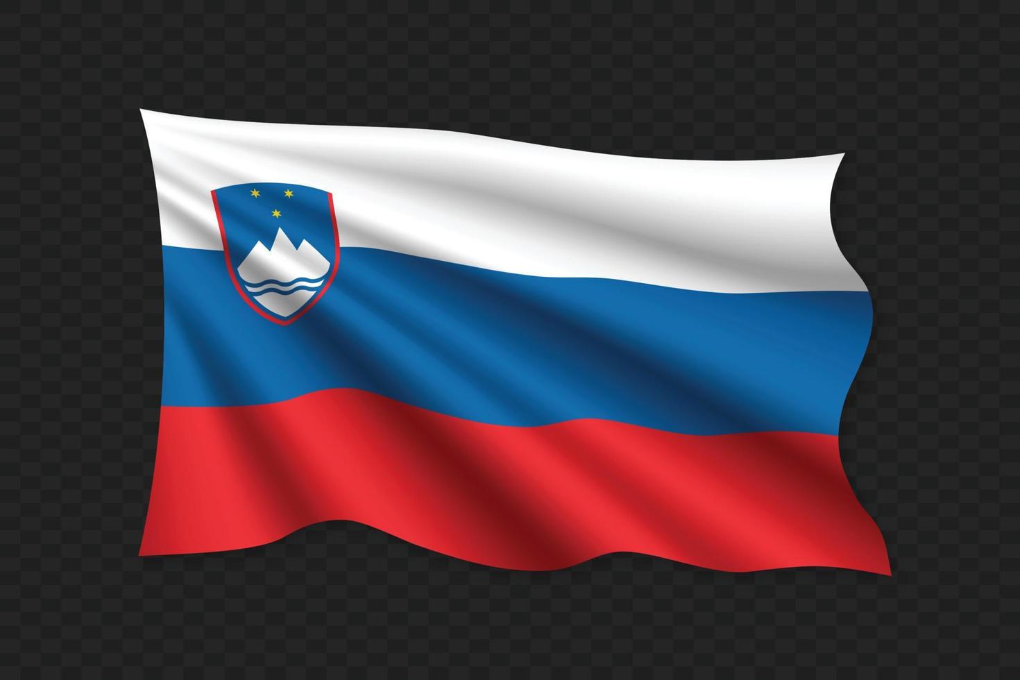 3D Waving Flag vector