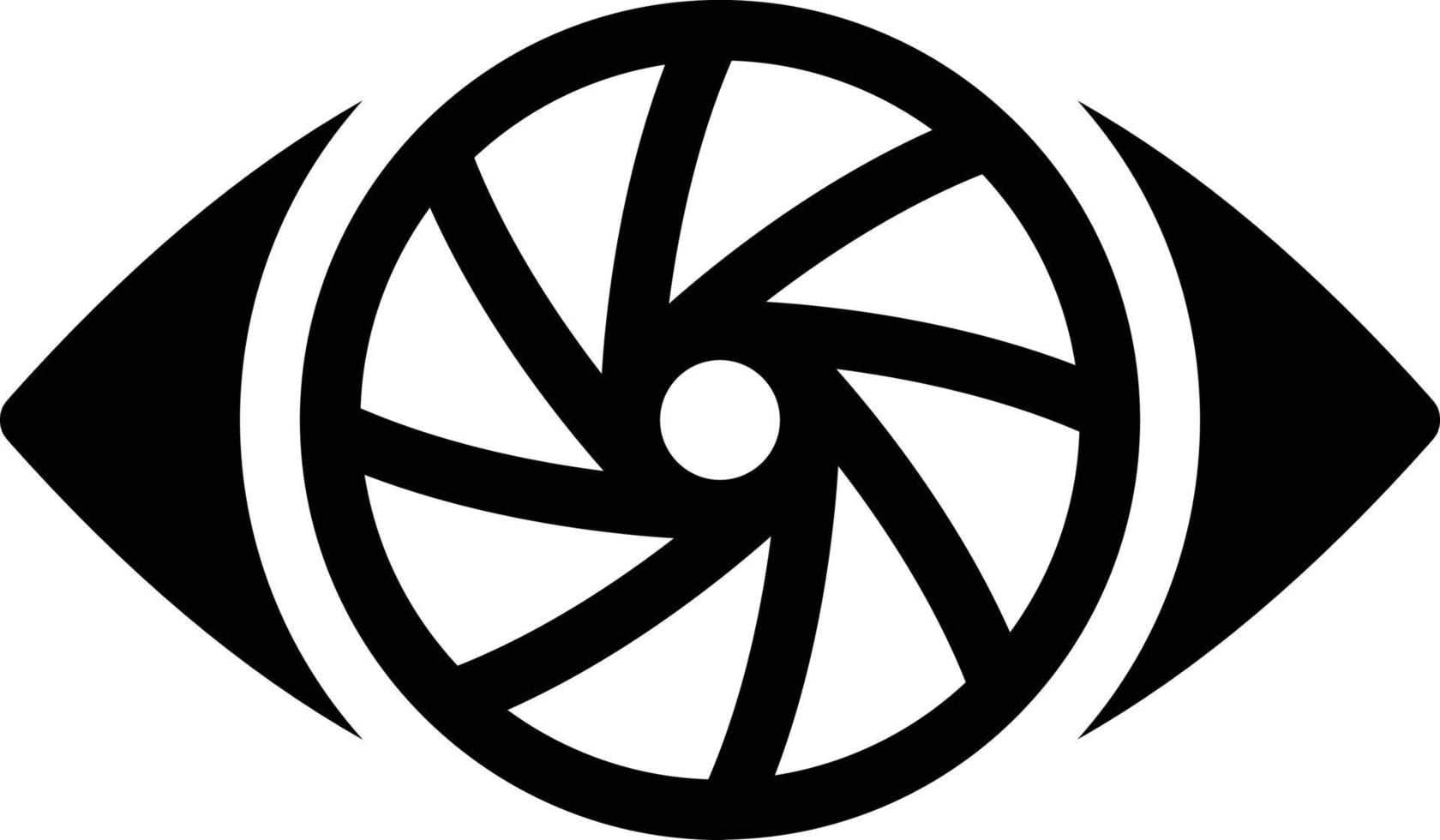 eye lens vector illustration on a background.Premium quality symbols.vector icons for concept and graphic design.