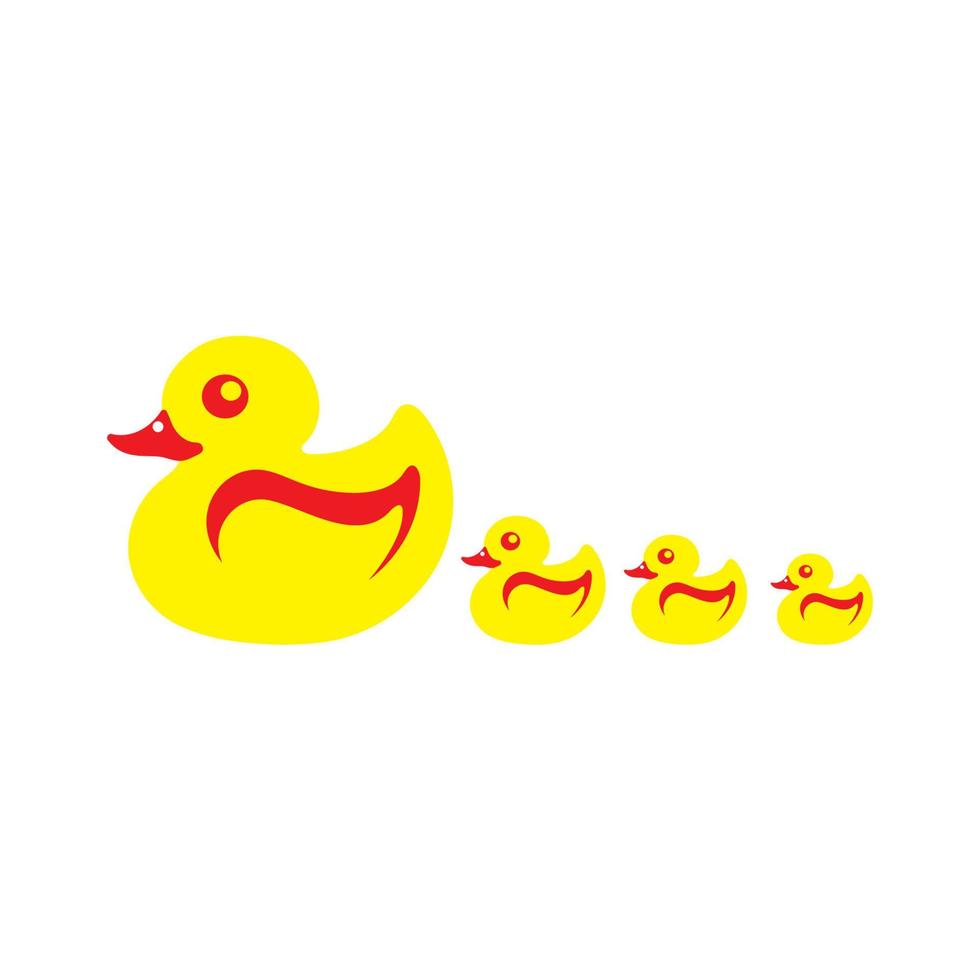 vector de icono de logotipo de símbolo de pato