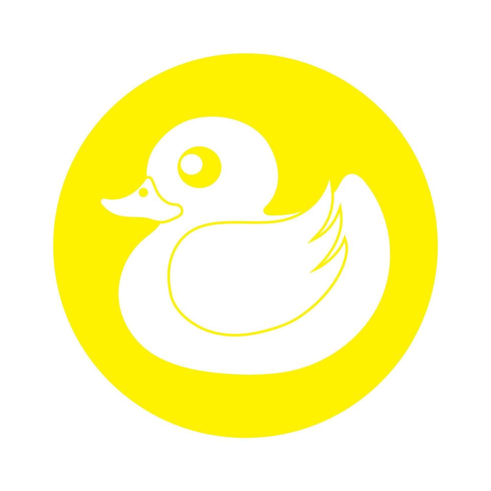 vector de icono de logotipo de símbolo de pato