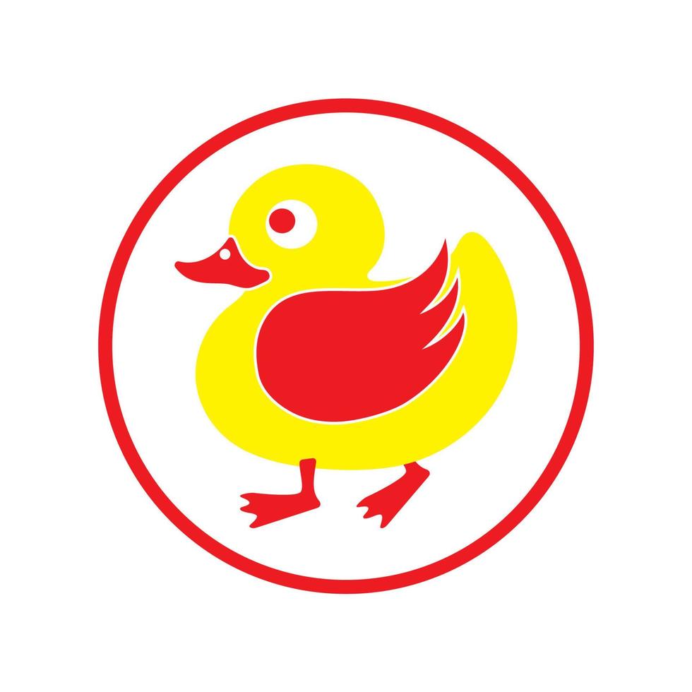 Duck symbol logo icon vector