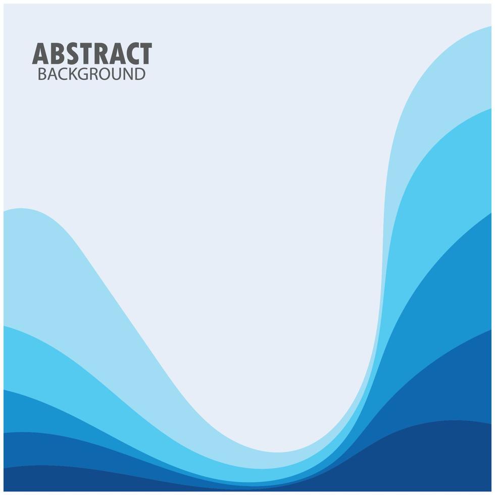 diseño de fondo de onda abstracta con vector de combinación azul