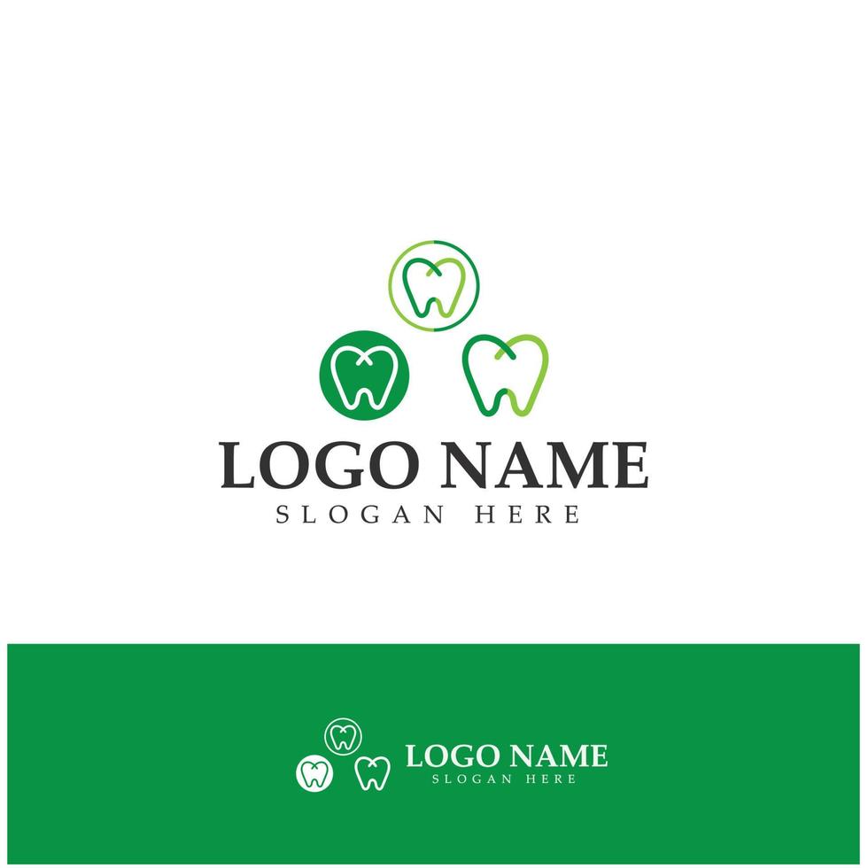 plantilla de vector de diseño de logotipo dental. logotipo de dentista creativo. logotipo vectorial de la clínica dental.