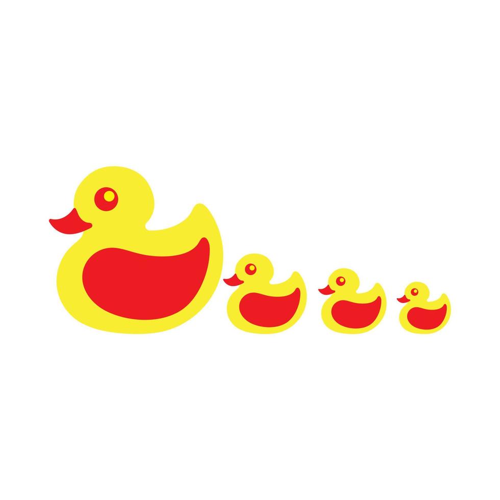 vector de icono de logotipo de símbolo de pato