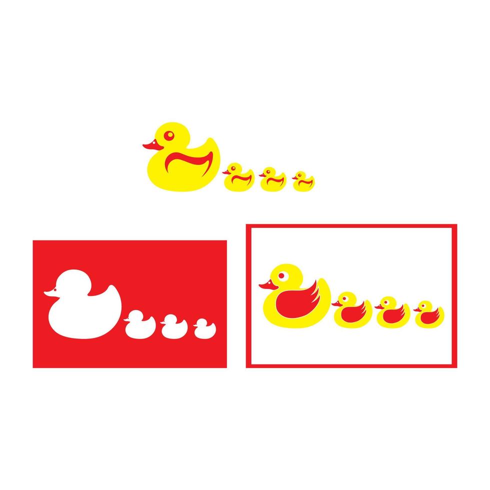 vector de icono de logotipo de símbolo de pato