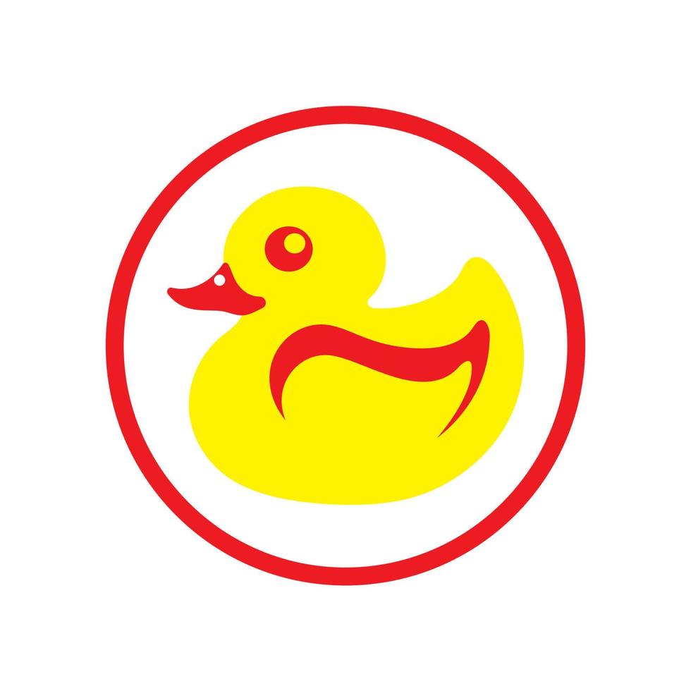 Duck symbol logo icon vector