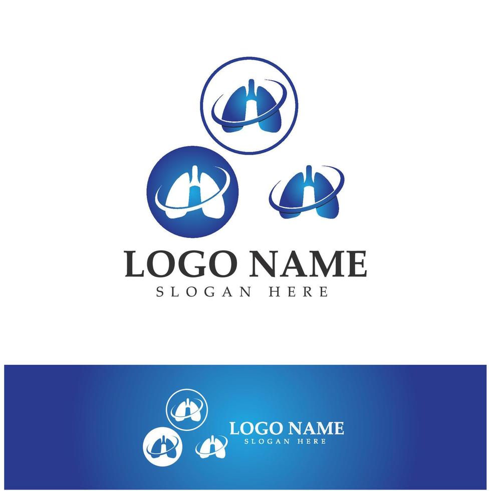 lung health and care logo template,emblem,design concept,creative symbol,icon,vector illustration. vector