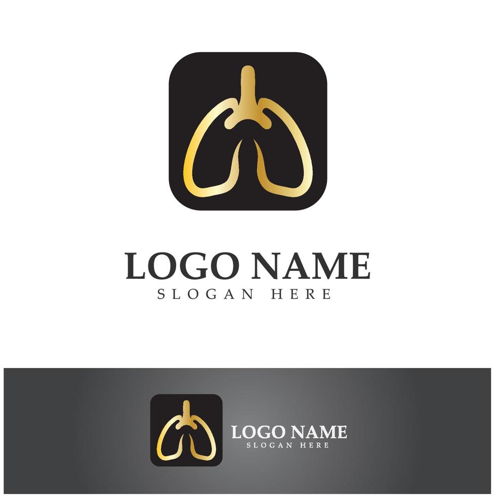 lung health and care logo template,emblem,design concept,creative symbol,icon,vector illustration. vector