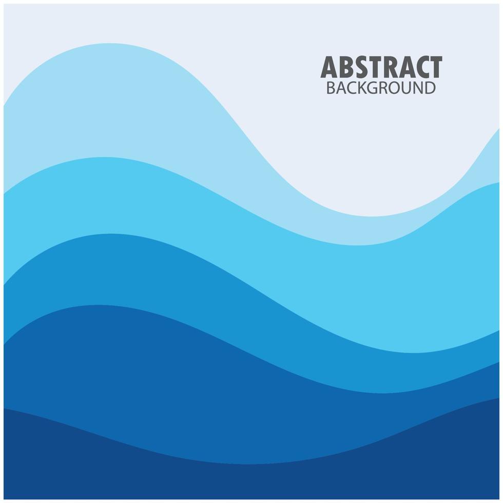 ABSTRACT WAVE BACKGROUND DESIGN WITH BLUE COMBINATION VECTOR