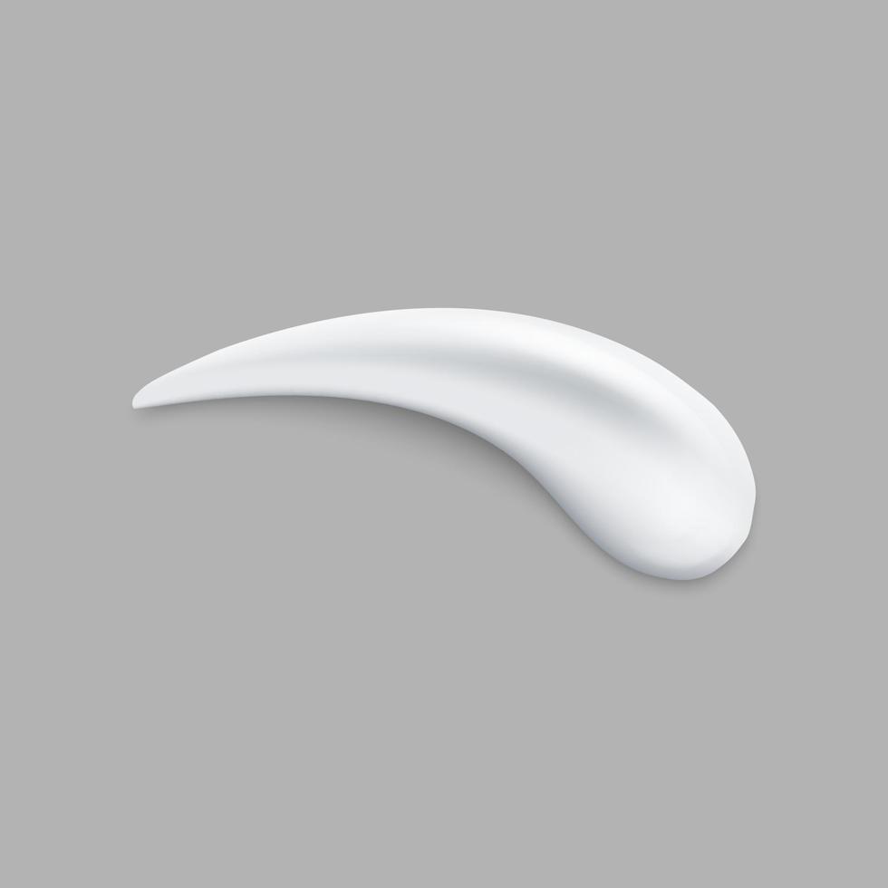 Cream or foam stroke isolated vector