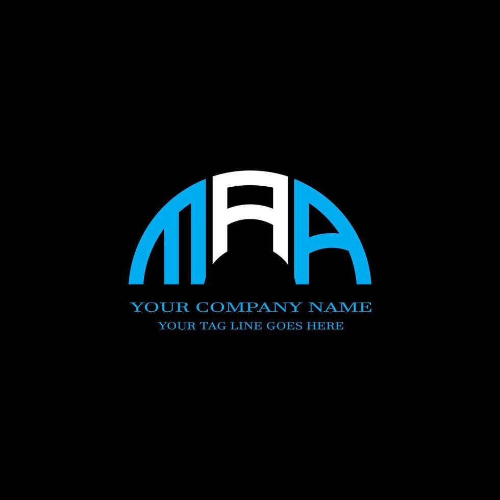 MAA letter logo creative design with vector graphic