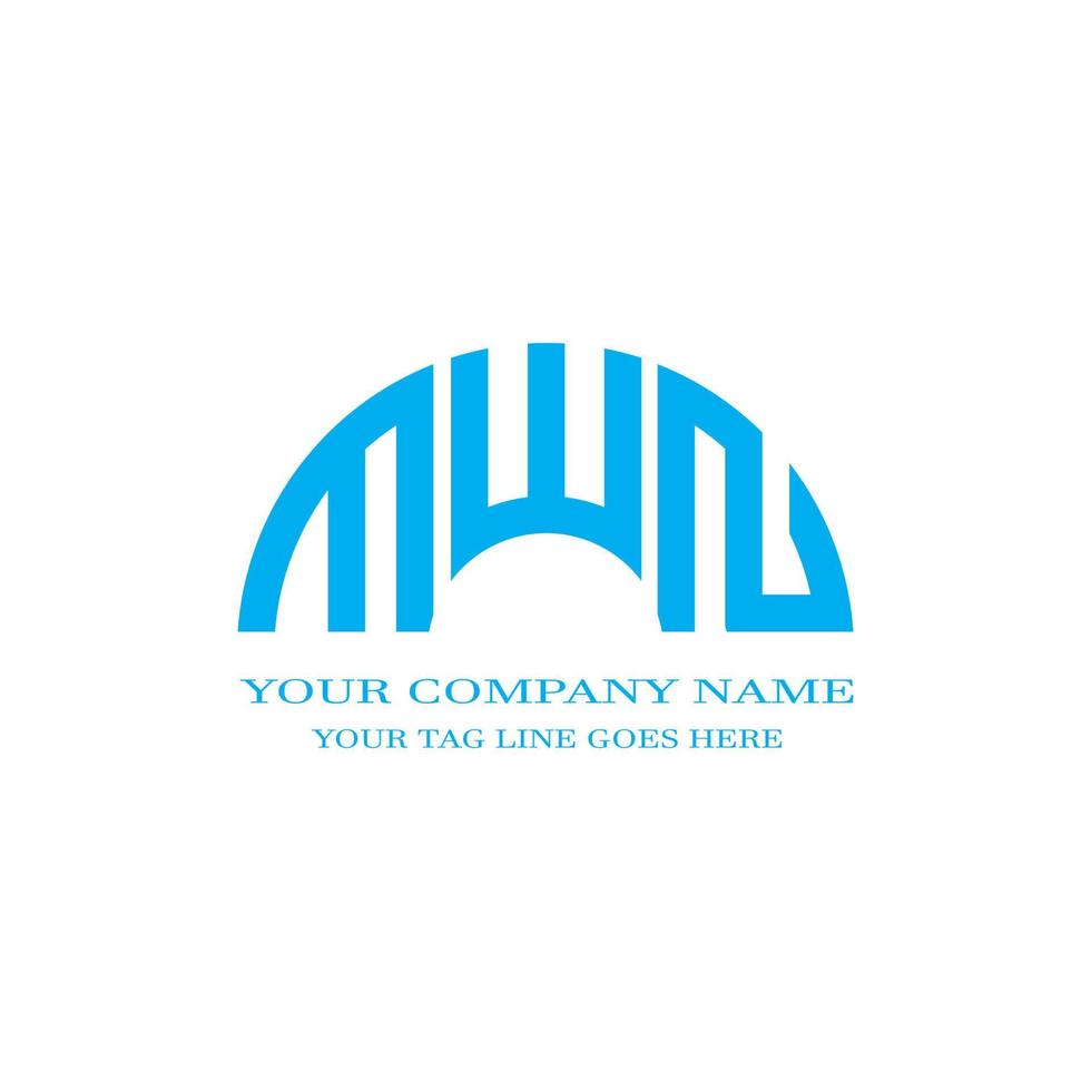 MWN letter logo creative design with vector graphic