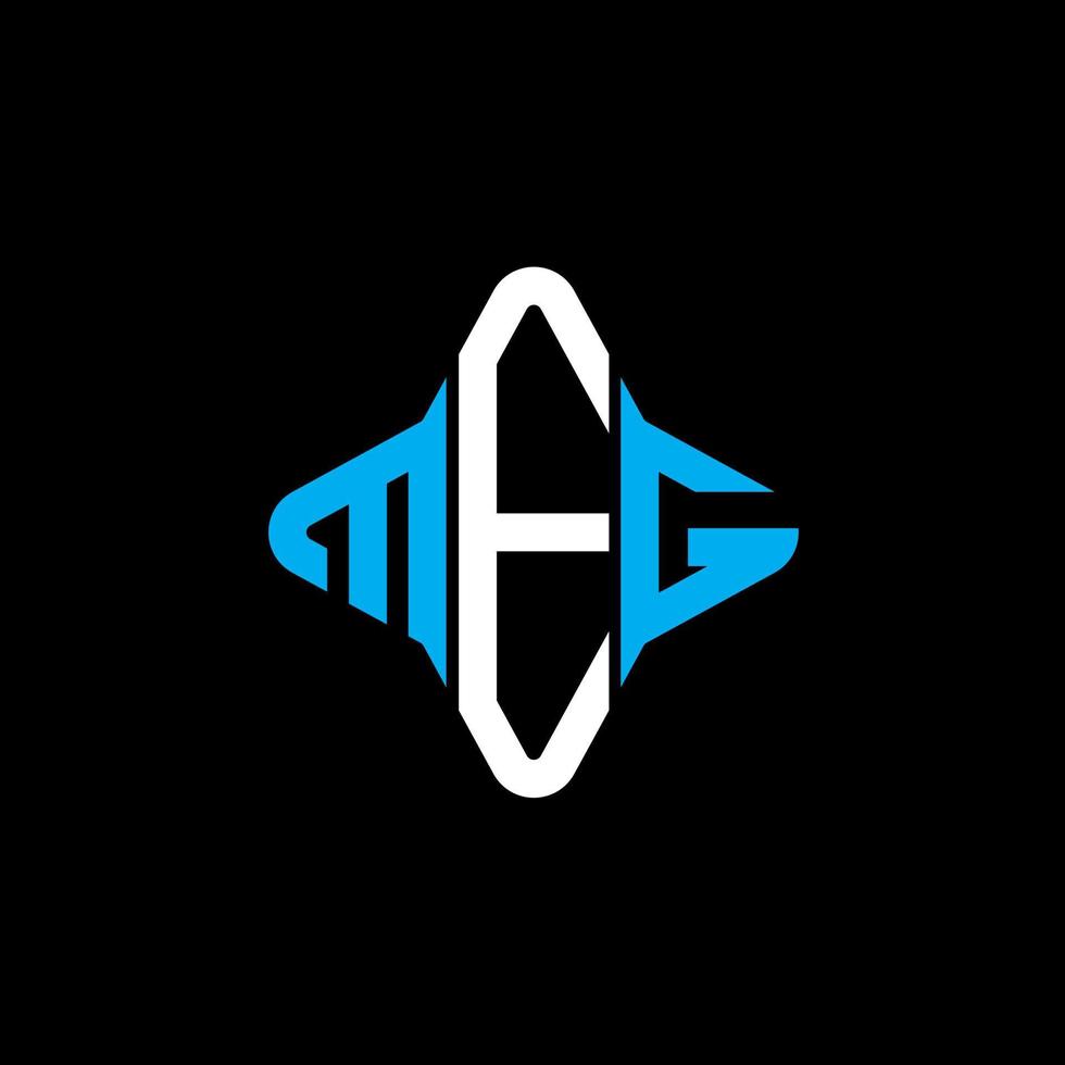 MEG letter logo creative design with vector graphic