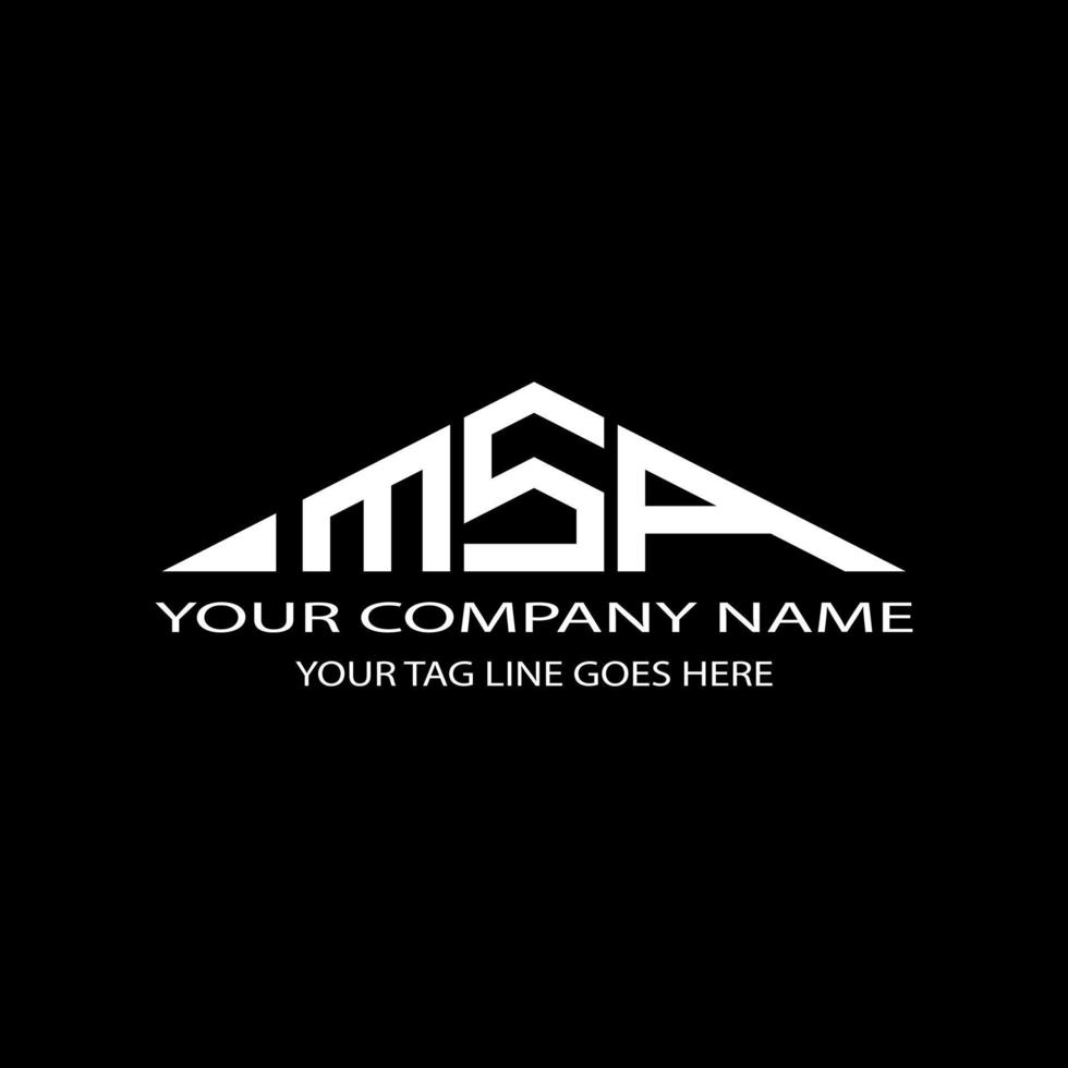 MSA letter logo creative design with vector graphic