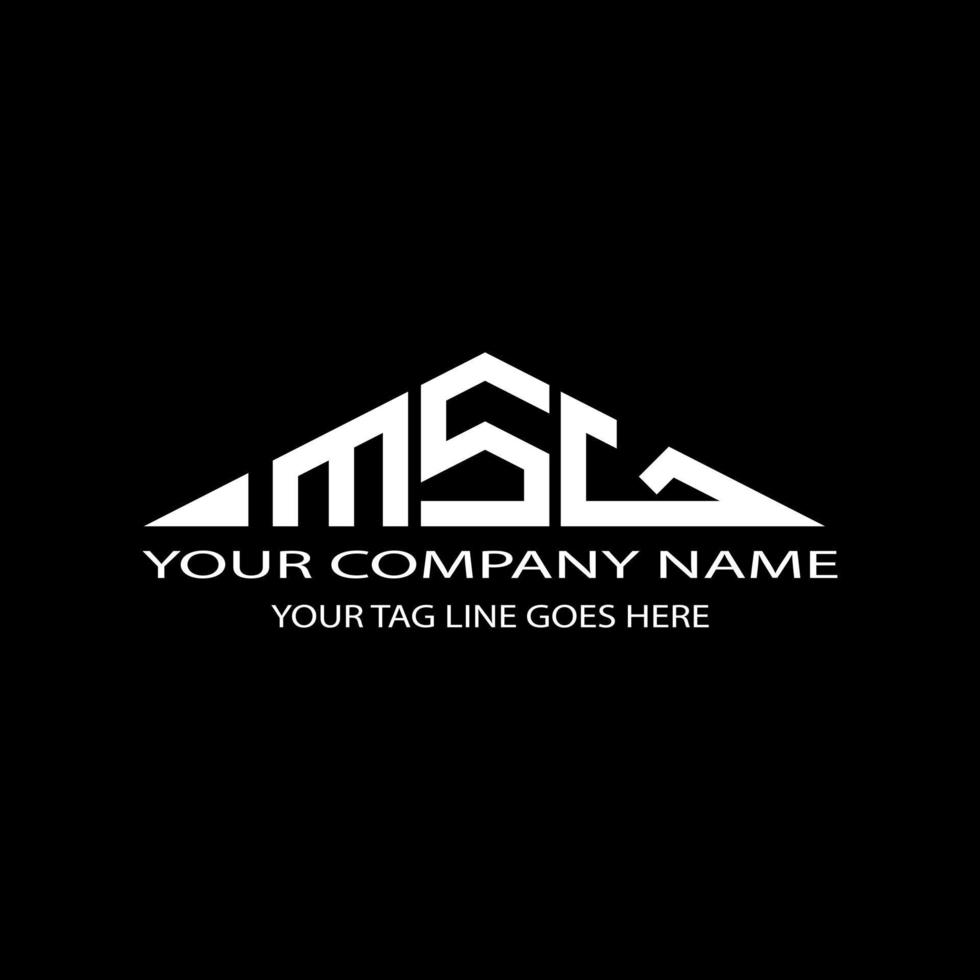 diseño creativo del logotipo de la letra msg con gráfico vectorial vector
