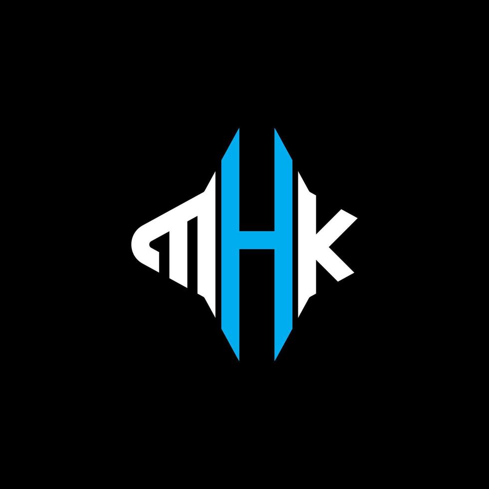 MHK letter logo creative design with vector graphic