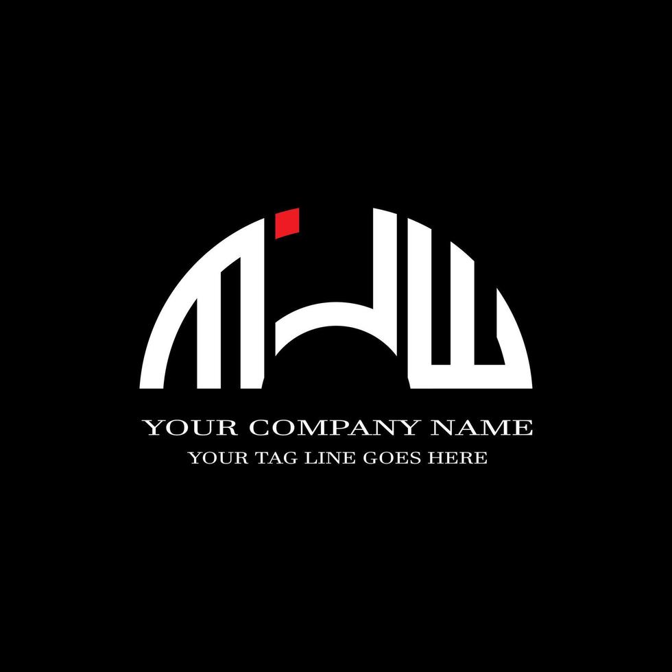 MJW letter logo creative design with vector graphic