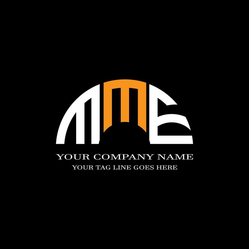 MME letter logo creative design with vector graphic