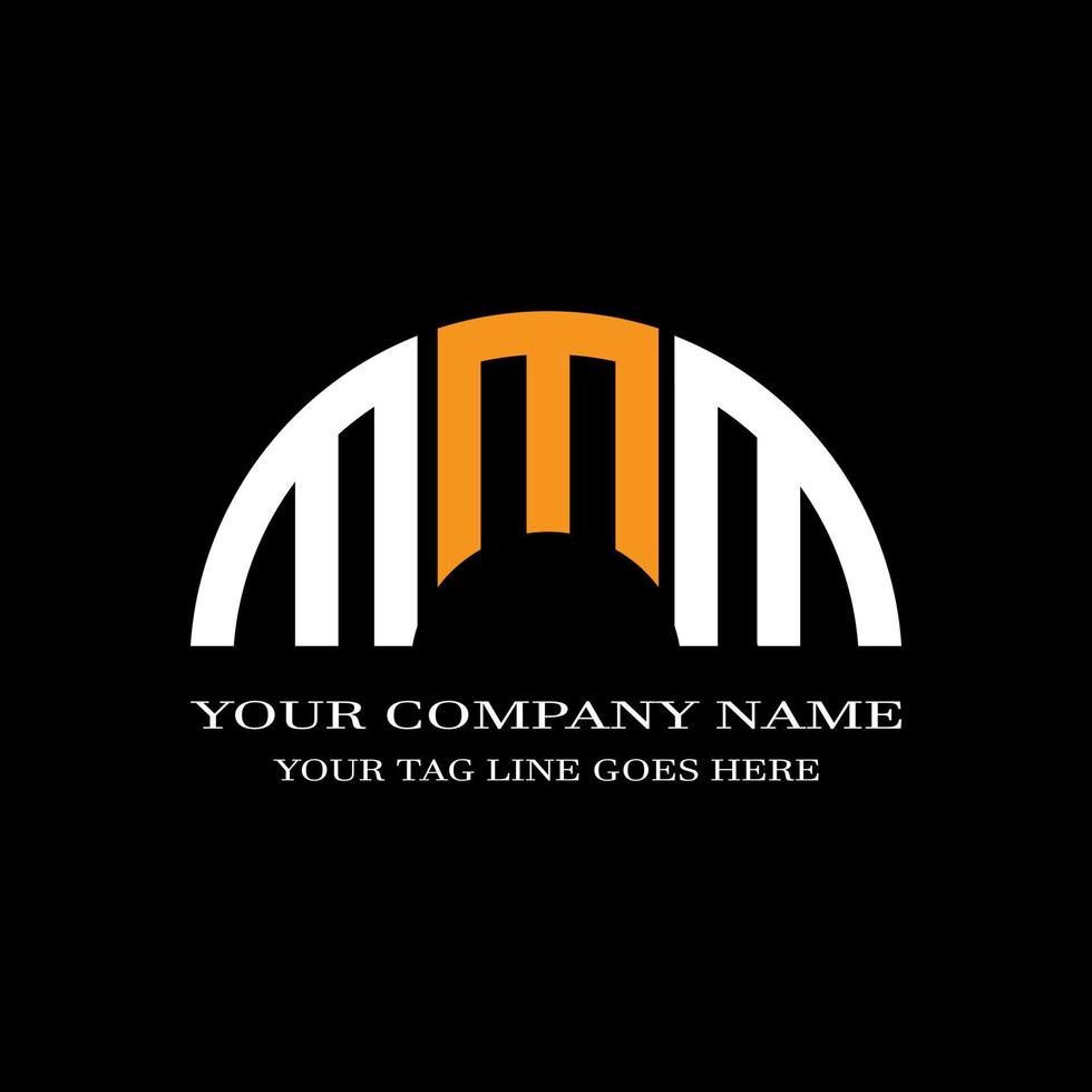 MMM letter logo creative design with vector graphic