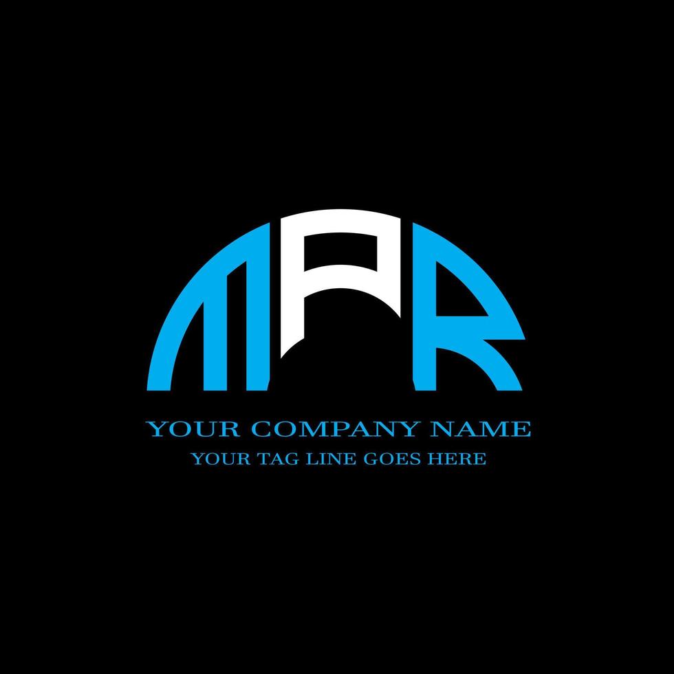 MPR letter logo creative design with vector graphic