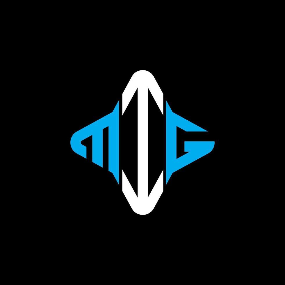 MIG letter logo creative design with vector graphic