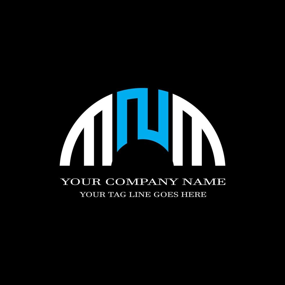 MNM letter logo creative design with vector graphic