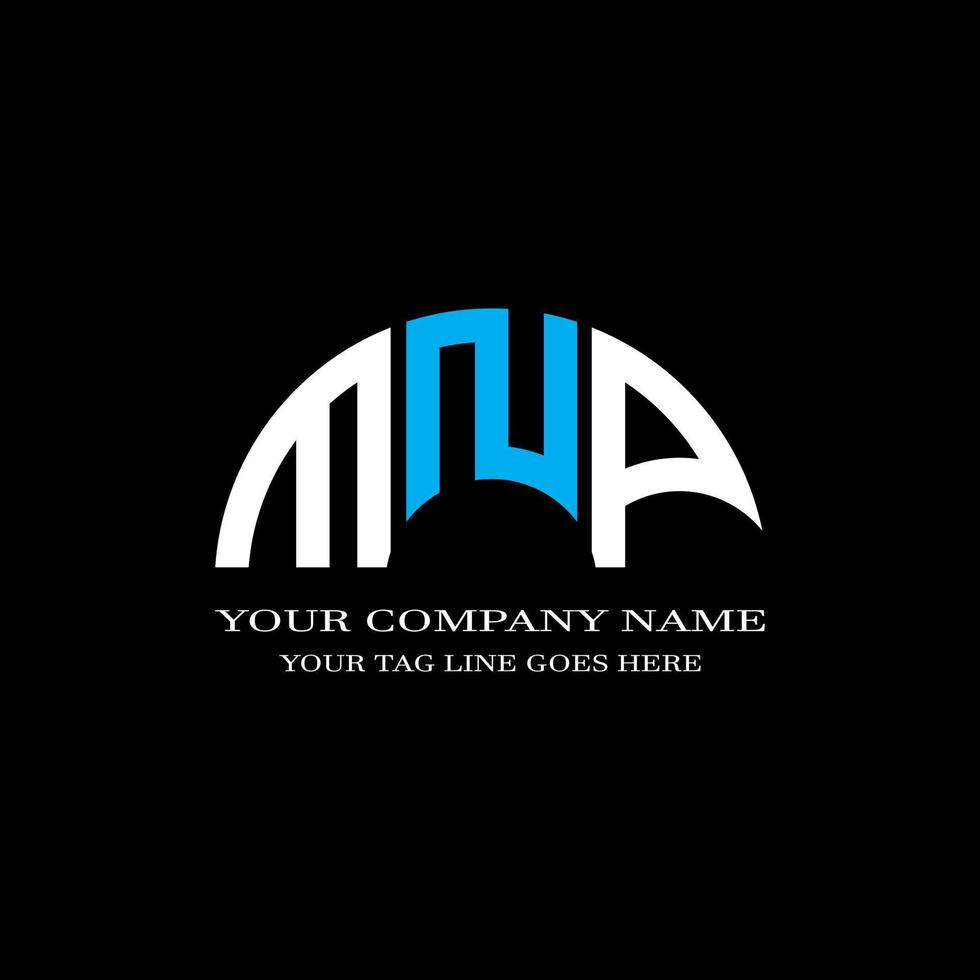 MNP letter logo creative design with vector graphic