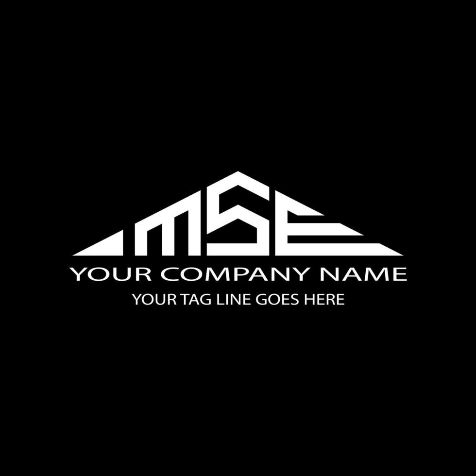 MSE letter logo creative design with vector graphic