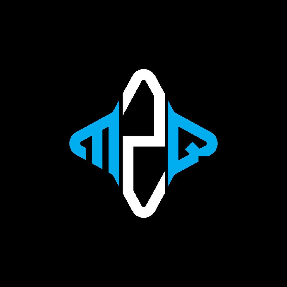 MZQ letter logo creative design with vector graphic