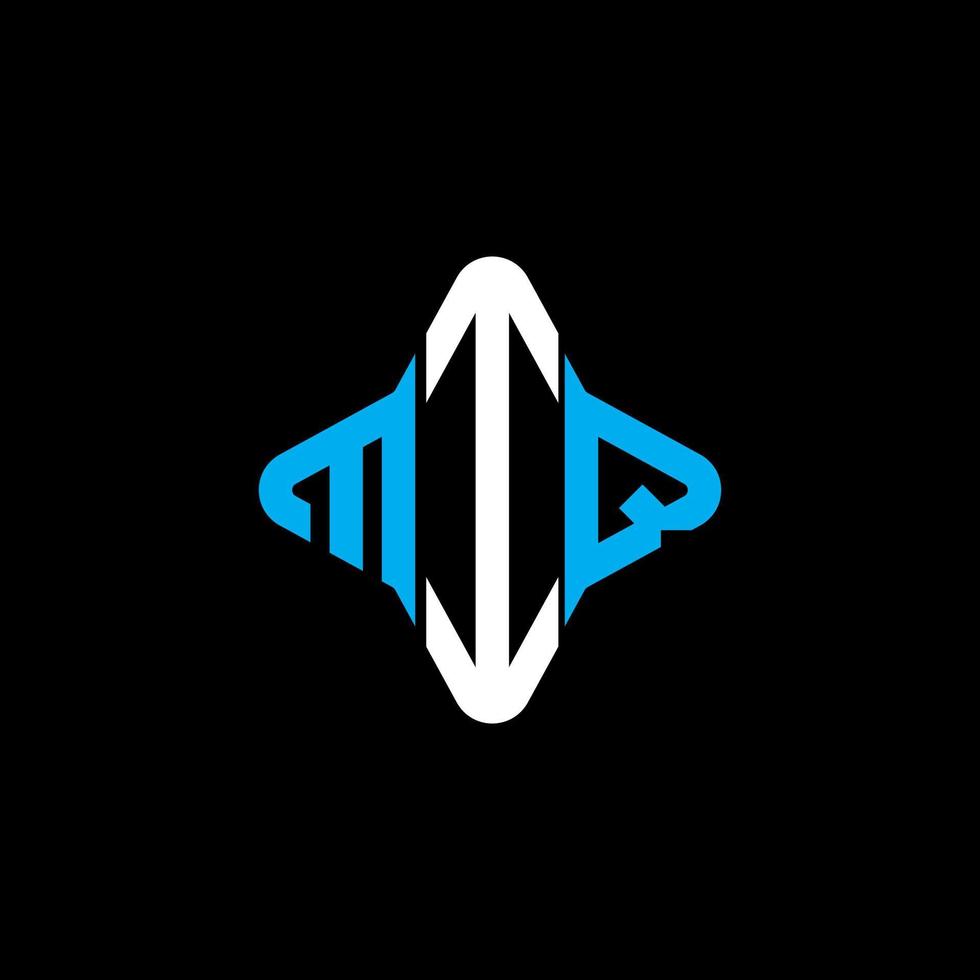 diseño creativo del logotipo de la letra miq con gráfico vectorial vector