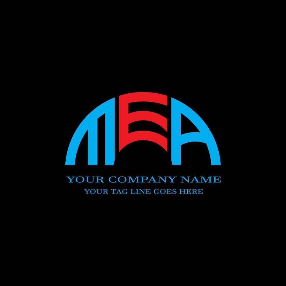 MEA letter logo creative design with vector graphic