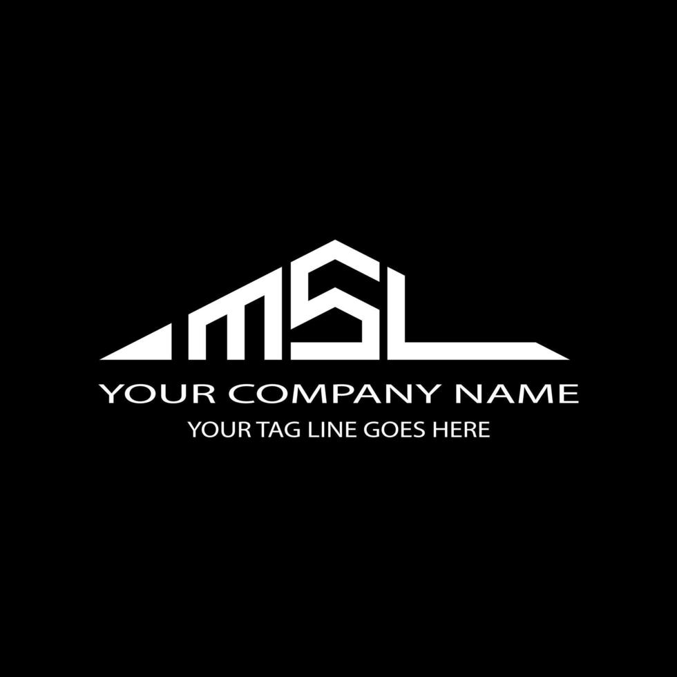 MSL letter logo creative design with vector graphic