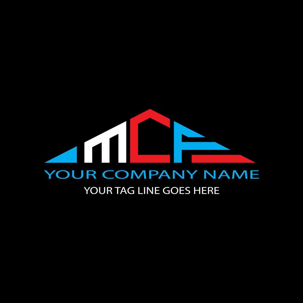 MCF letter logo creative design with vector graphic